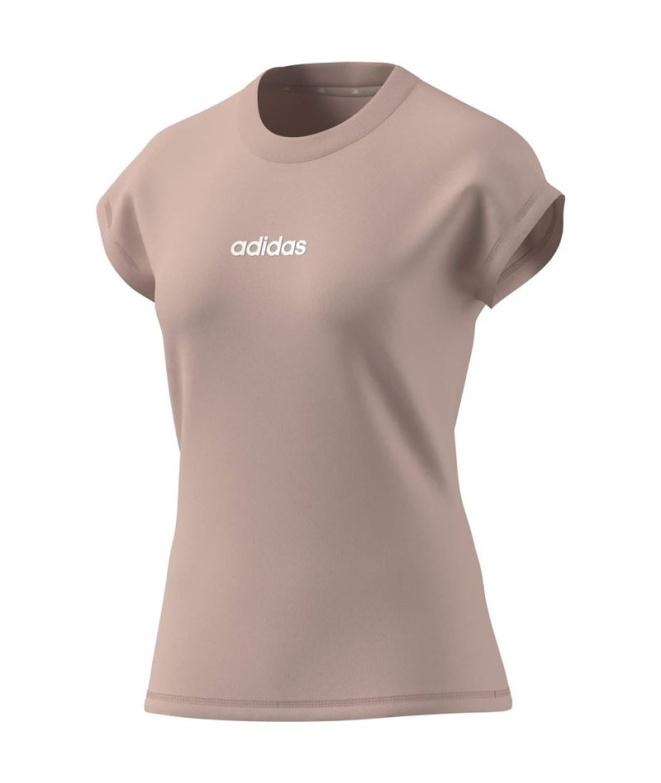T-shirt rose adidas Linear Sj Femme
