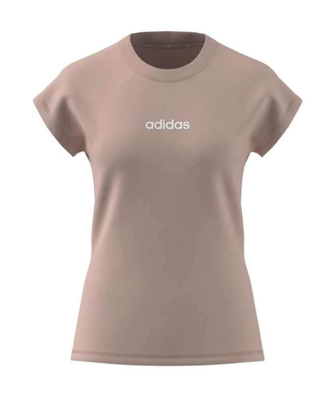 T-shirt rose adidas Linear Sj Femme