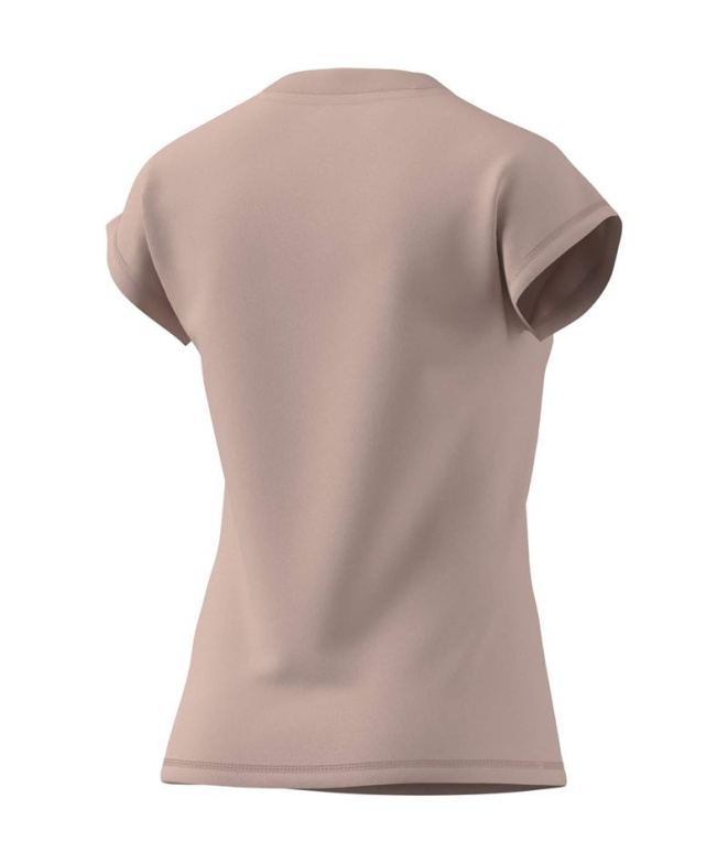 T-shirt rose adidas Linear Sj Femme