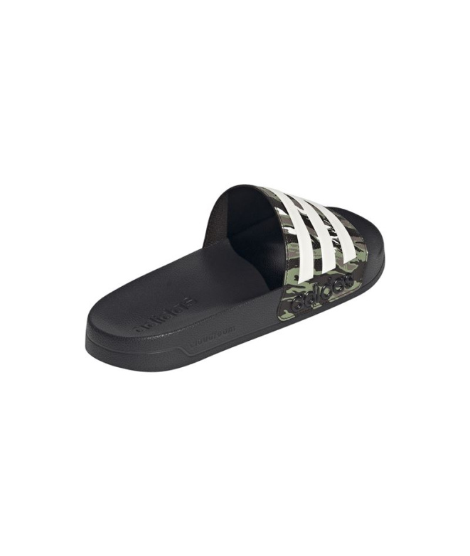 Tongs de douche adidas Adilette Noir/Gris/Vert