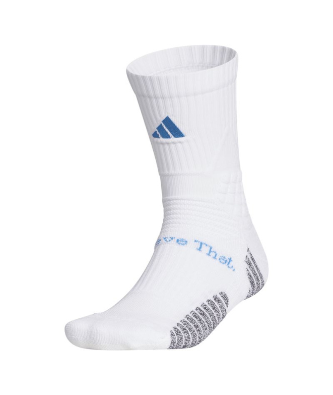 Meias Basquetebol Homem adidas Ae brancas/azuis
