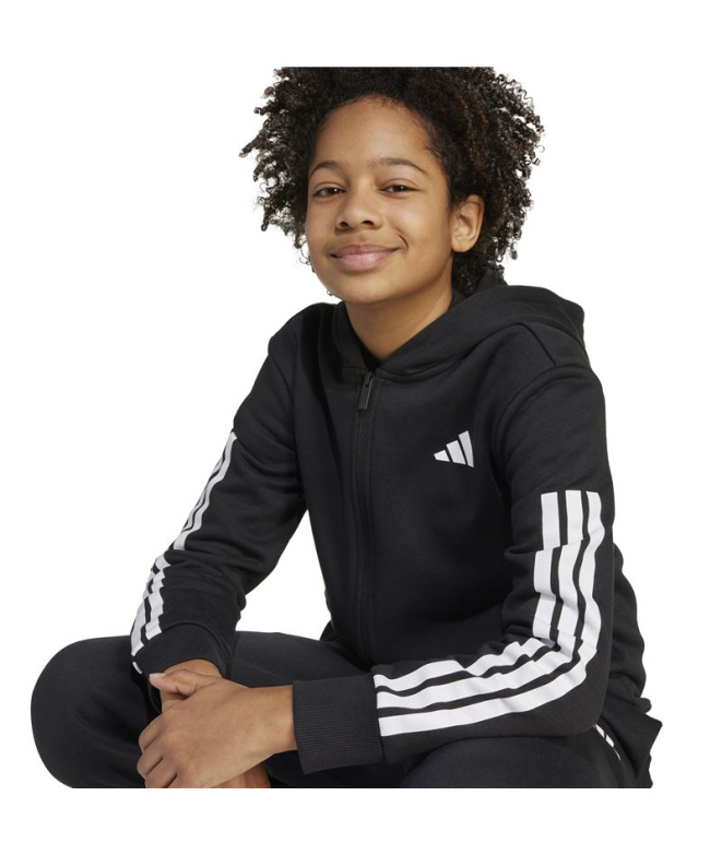 Survêtement Enfant adidas en peluche noir et blanc
