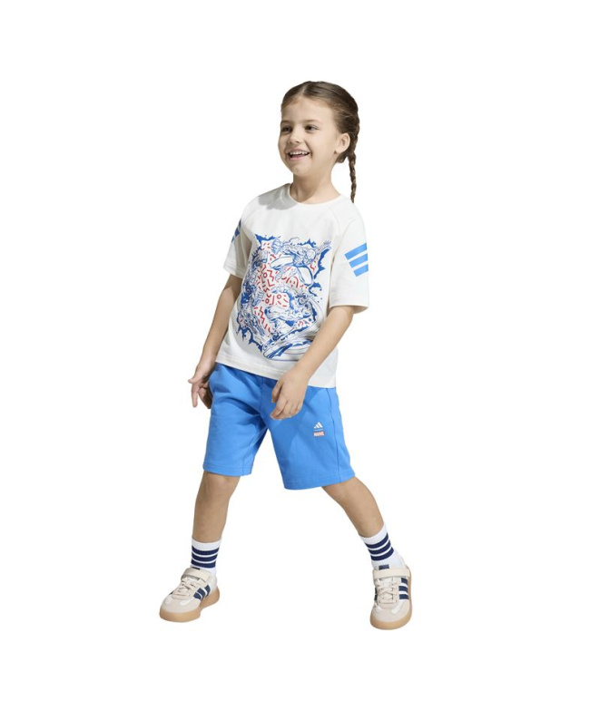 Ensemble Enfant adidas Marvel Avengers blanc/bleu
