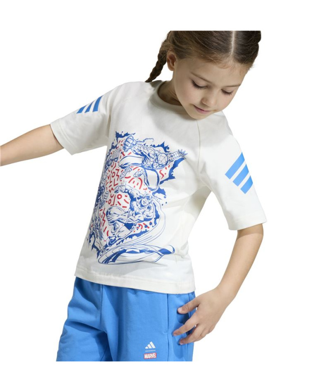 Ensemble Enfant adidas Marvel Avengers blanc/bleu