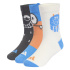 Meias Infantil adidas Tiro Nester 3P Azul/Cinza/Branco