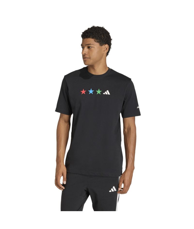 Camiseta preta Homem adidas Graphic FIFA WC
