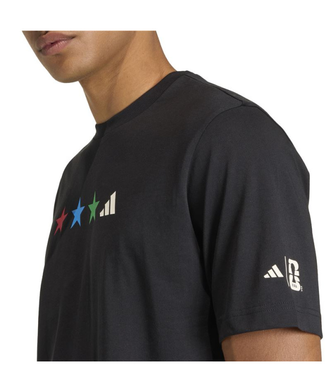 Camiseta preta Homem adidas Graphic FIFA WC