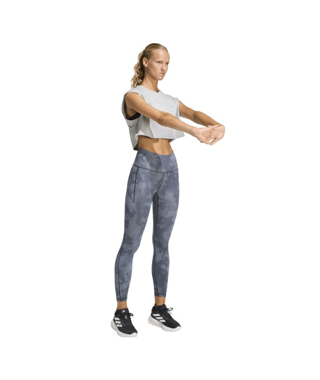 Collants Running Femme adidas Adi365 7/8 Aop noir