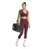 Brassiere de sport Fitness adidas Hyg LS Femme couleur bordeaux
