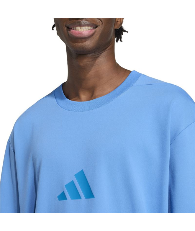 Camiseta Homem azul adidas ZNE Lo