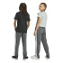 Pantalons Fitness adidas U Tr-Es à 3 bandes Enfant , gris/blanc