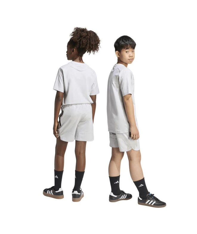 Pantalons Football adidas TT Enfant , gris/noir