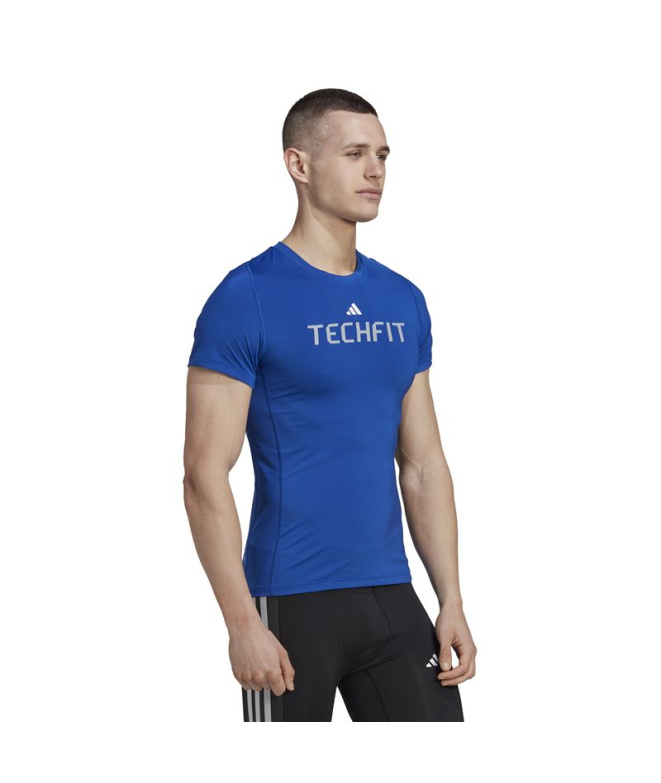 T-shirt fitness adidas Techfit Graphic Homme BL
