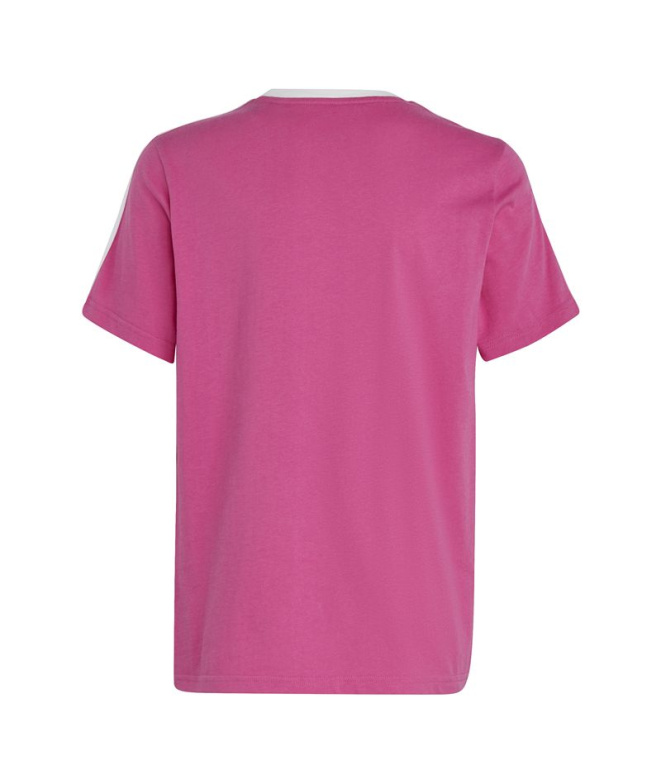T-shirt rose en coton adidas Essentials Fille