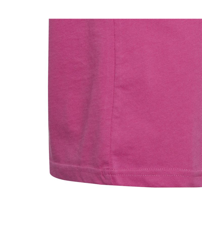 T-shirt rose en coton adidas Essentials Fille