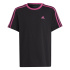 T-shirt adidas Essentials en coton noir Fille