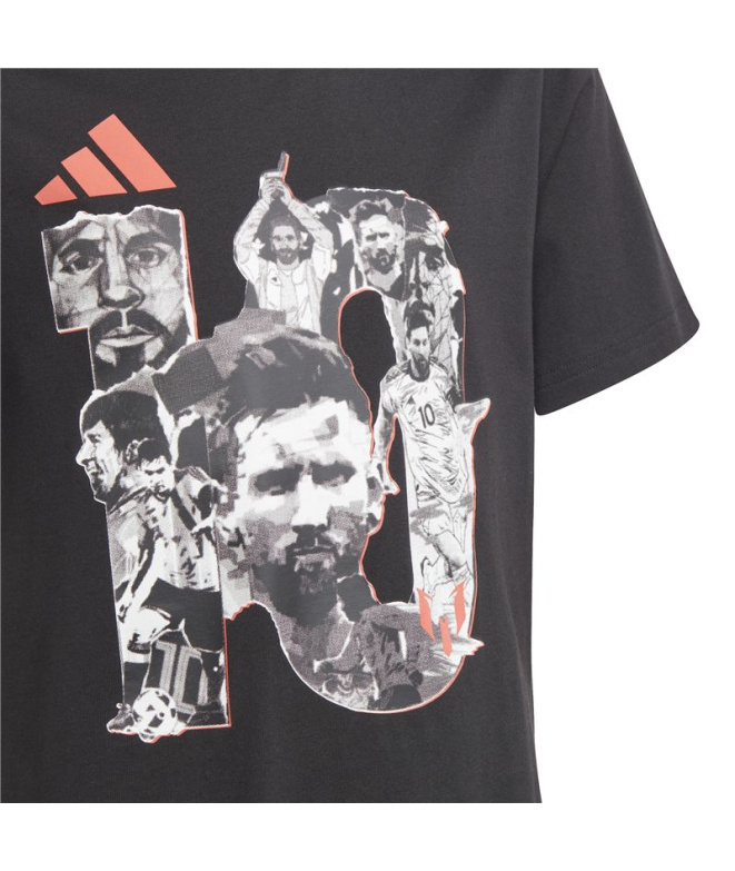 Camiseta Futebol Infantil adidas Messi G preta