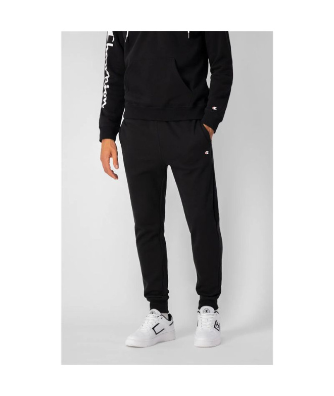 Pantalons Champion Homme à poignets côtelés noir