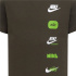T-shirt kaki Enfant avec badge Nike Club+