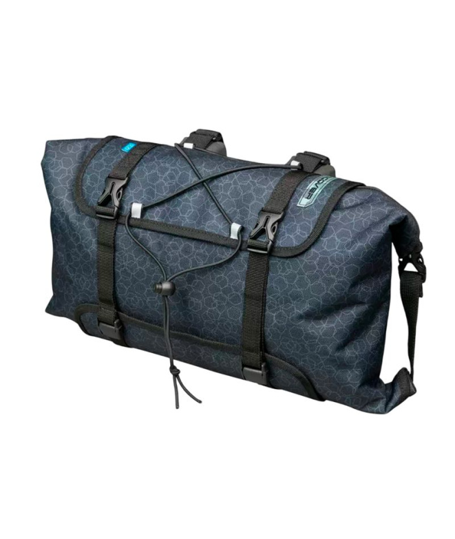 Sac Guidon Gravel PRO Noir - Imprimé gris / 8 L