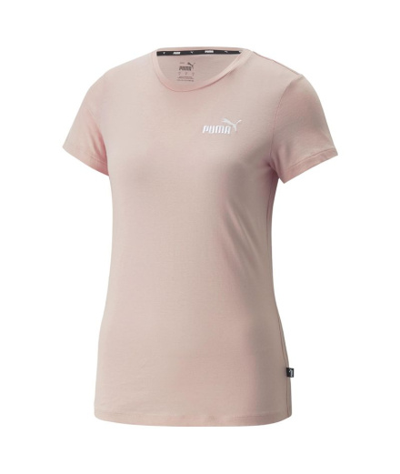 T-shirt rose brodé Puma Essentials+ Femme