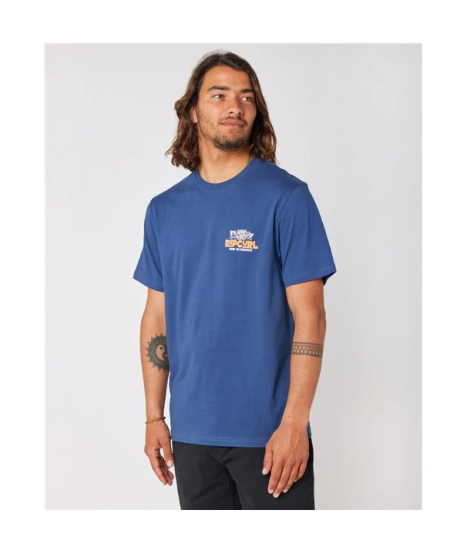 Camiseta Homem Rip Curl Casual Paradise F&B na...