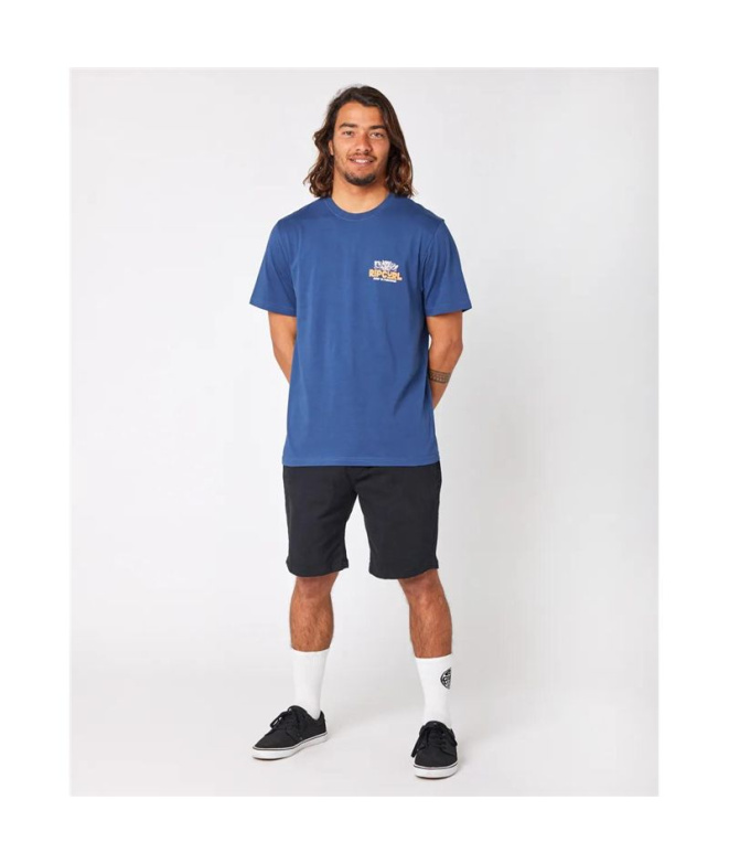 T-shirt bleu marine Rip Curl Décontracté...