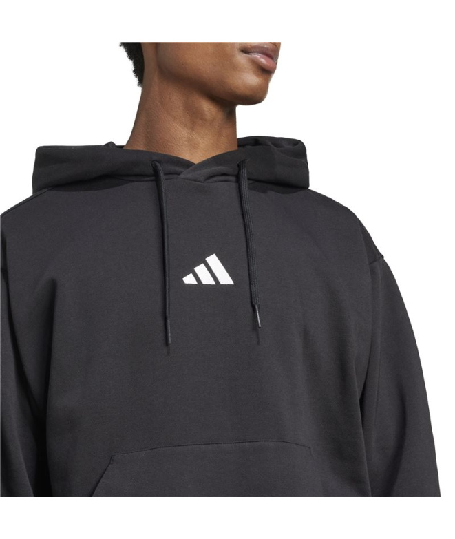 Sweat adidas Feelcozy HD Homme noir et blanc