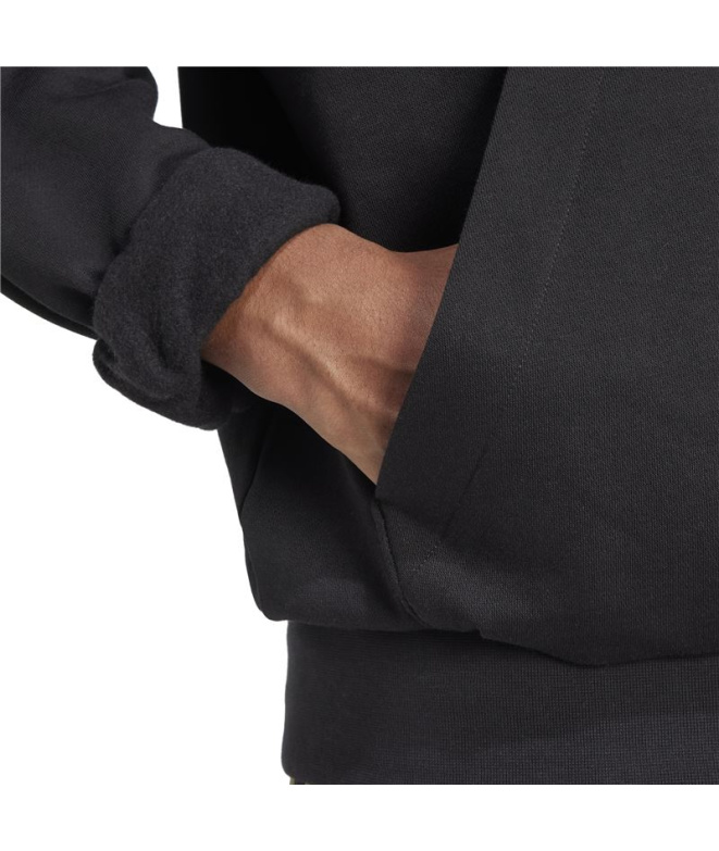Sudadera adidas Feelcozy Hd Hombre Negro/Blanco