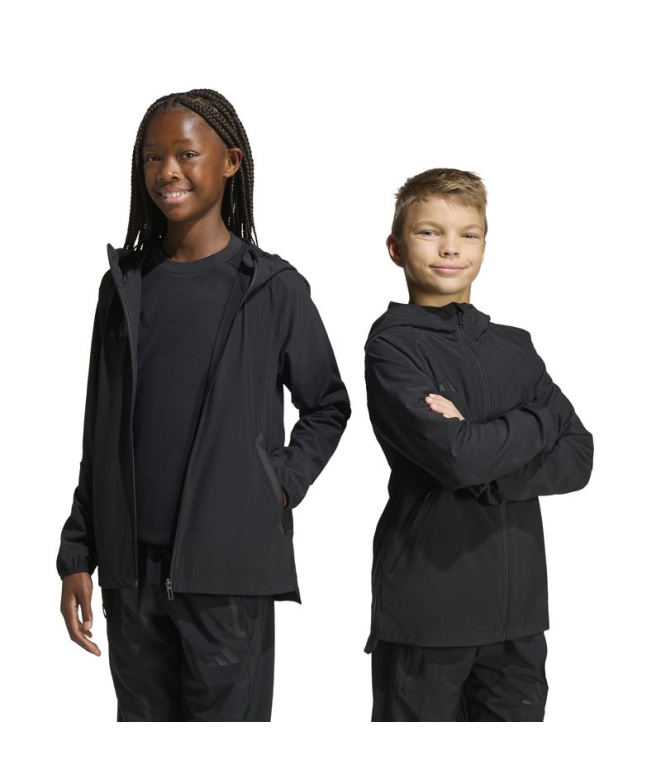 Chaqueta de Fútbol adidas Tt Wb Infantil Negro