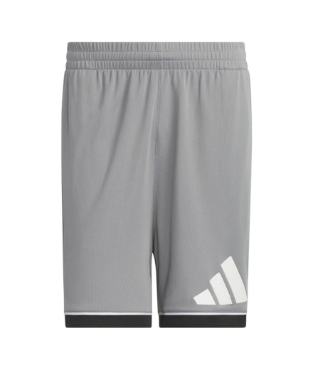 Calça Basquetebol Homem adidas Bos, cinza/preta.
