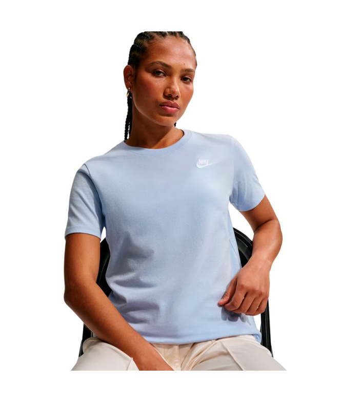 Camiseta Mulher Nike NSW Club SS azul