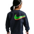 Sudadera de Fútbol Nike Eh Club Flc Crew Ls Infantil Obsidiana/Verde