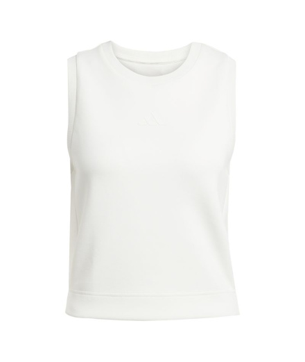 T-shirt adidas Soft Lux Femme , couleur blanc cassé