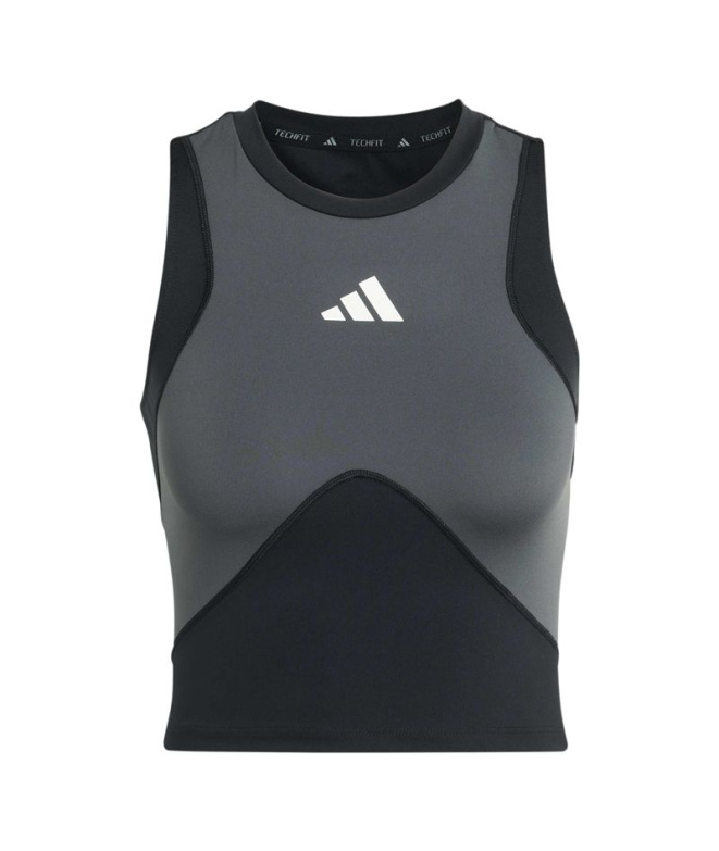 T-shirt Fitness Femme adidas TF CB Noir/Carbone