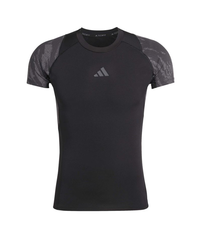 Camiseta Fitness Homem adidas Techfit Aop...