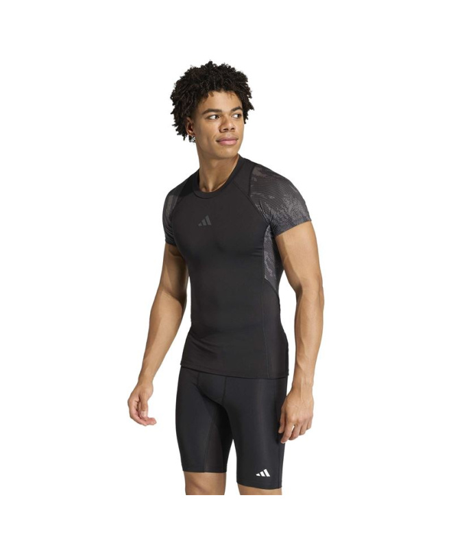 Camiseta Fitness Homem adidas Techfit Aop...