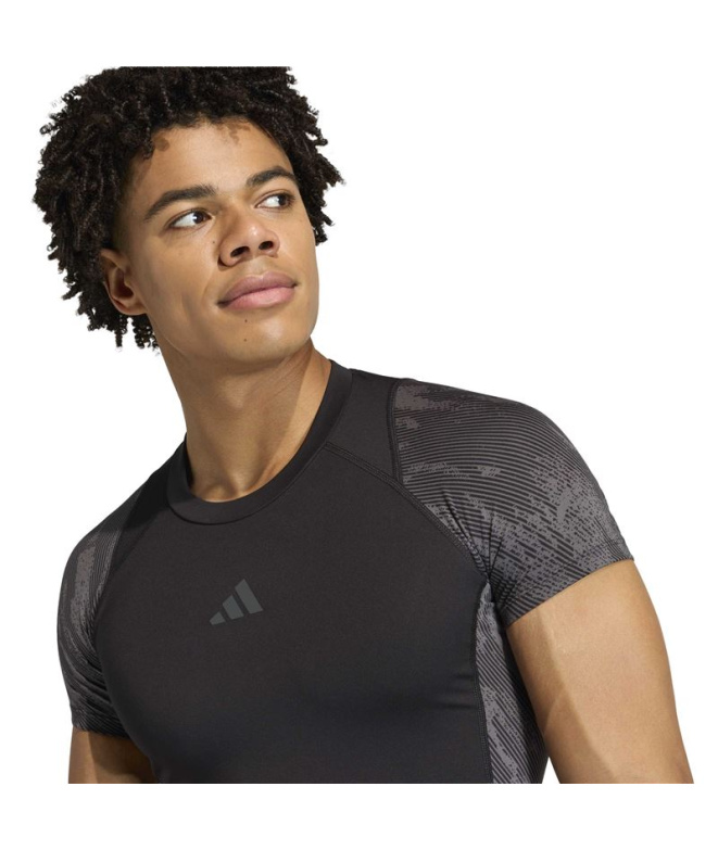 Camiseta Fitness Homem adidas Techfit Aop...