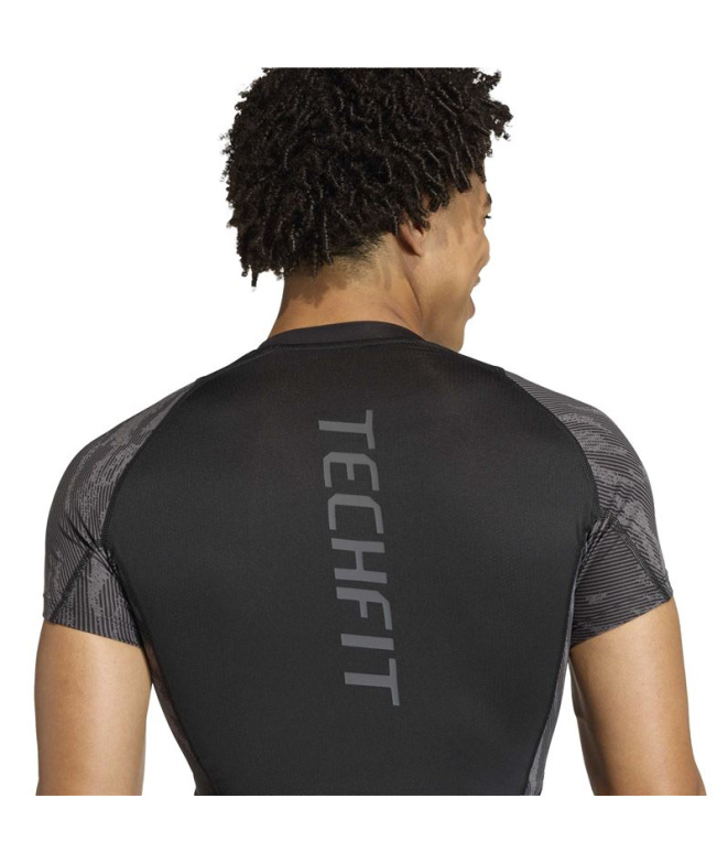 Camiseta Fitness Homem adidas Techfit Aop...