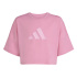Camiseta de Fitness adidas Future Icons Cropped Niña St Tropic Bloom Rosa