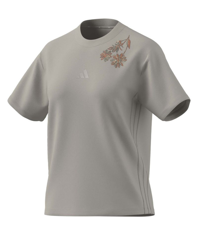 Camiseta adidas 3Stripes Sj Mujer Azul