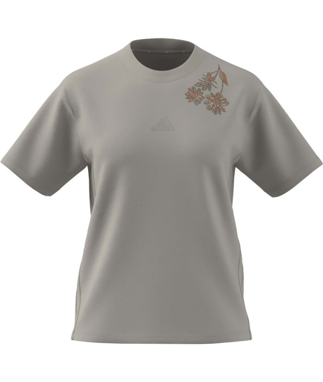T-shirt bleu adidas 3Stripes Sj Femme