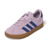 Sapatilhas Infantil adidas VL Court 3.0 nas cores preto, azul e rosa.
