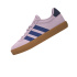 Sapatilhas Infantil adidas VL Court 3.0 nas cores preto, azul e rosa.