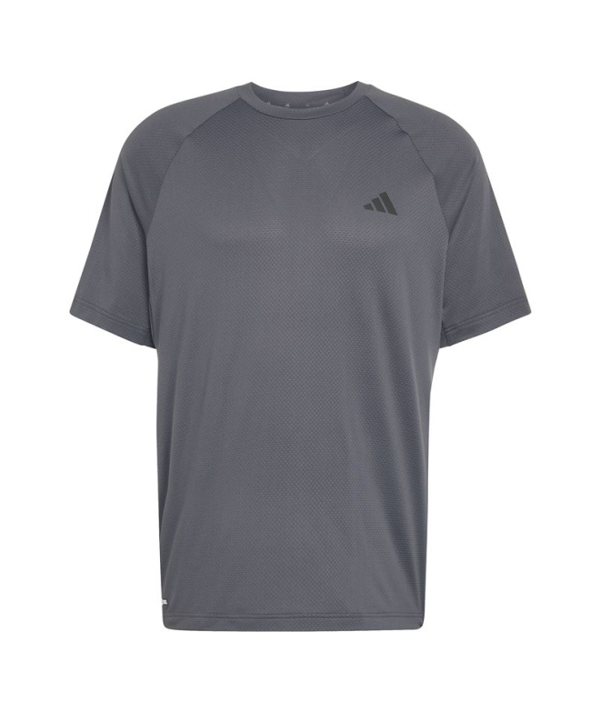 T-shirt Fitness adidas Techess Homme en carbone.