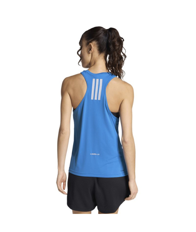 T-shirt Fitness Adidas pour Femme taille L, bleu.