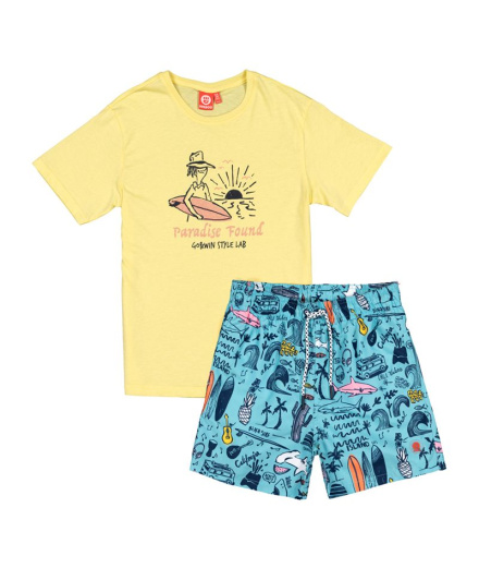 Set de bain Go & Win Patrick Lemonade/Splash Blue