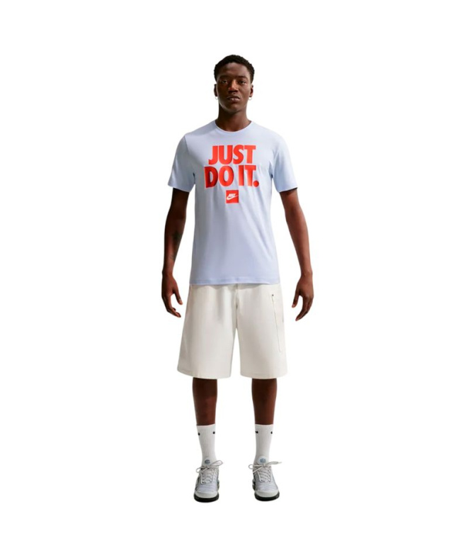 Camiseta Nike NSW Fran JDI Verbiage Homem Azul