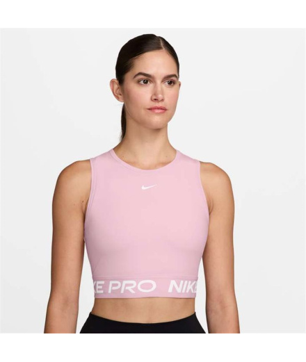 Camiseta Nike Pro DF 365 Crop Fitness Mulher Rosa
