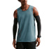 Camiseta regata Homem Nike DF Miler Running verde.